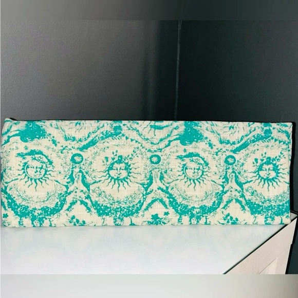 DIORIVIERA Teal and Cream Canvas Tote Bag. NWT - Picture 6 of 10